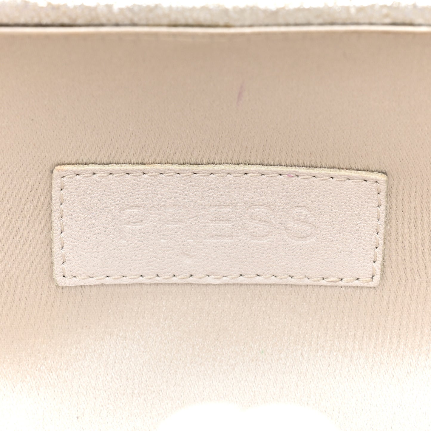 Metallic Lambskin Small Chain Around Clutch Silver