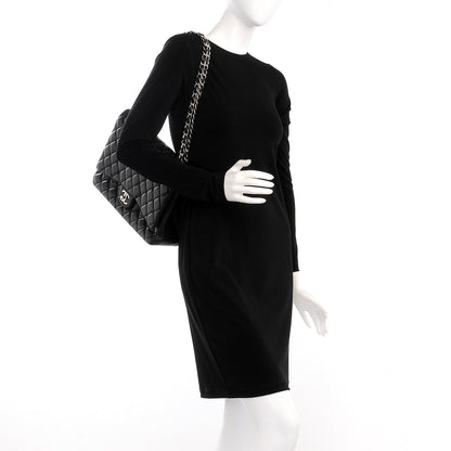 Chanel Lambskin Quilted Maxi Double Flap Black 3 of 13