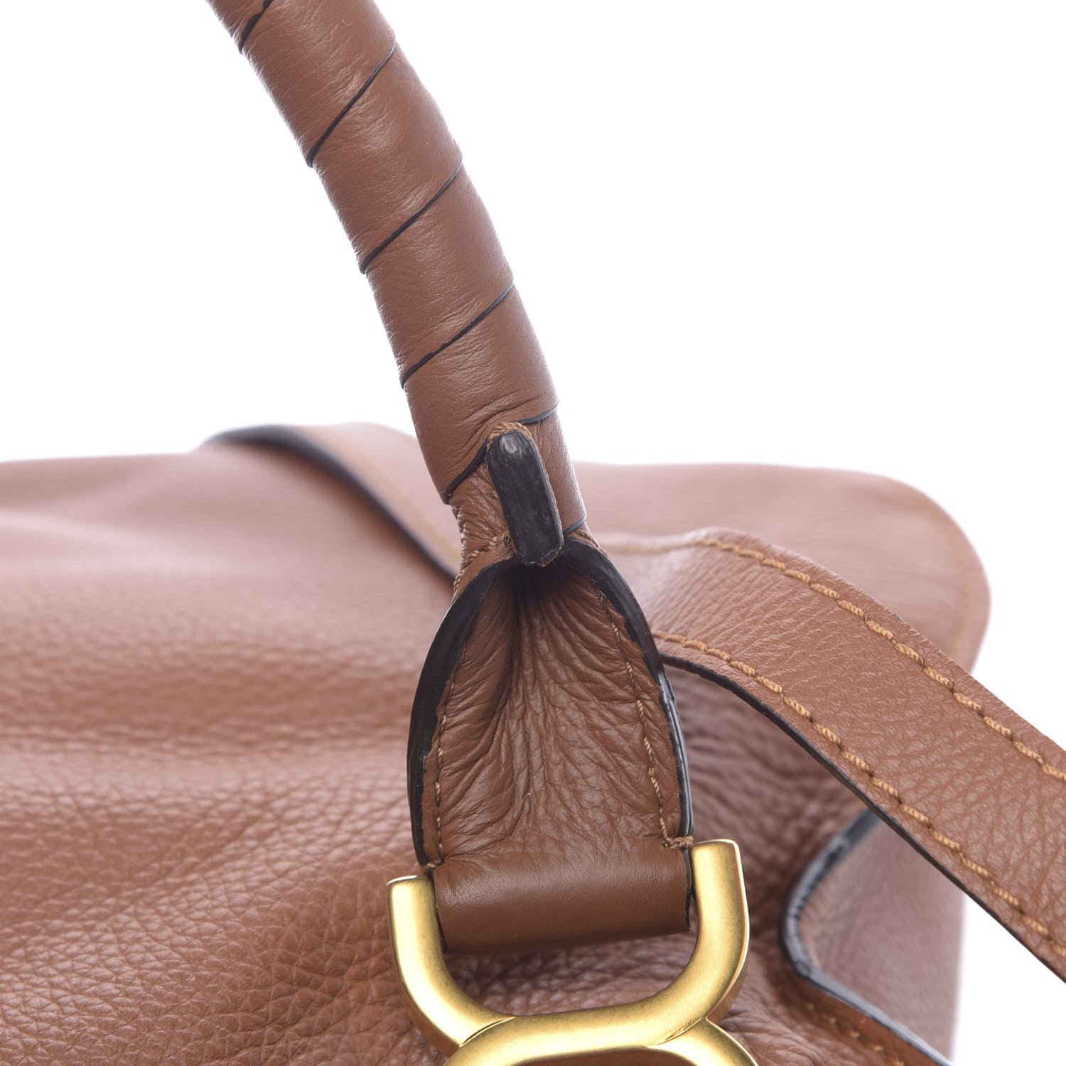 Chloe Calfskin Medium Marcie Satchel Tan 11 of 14