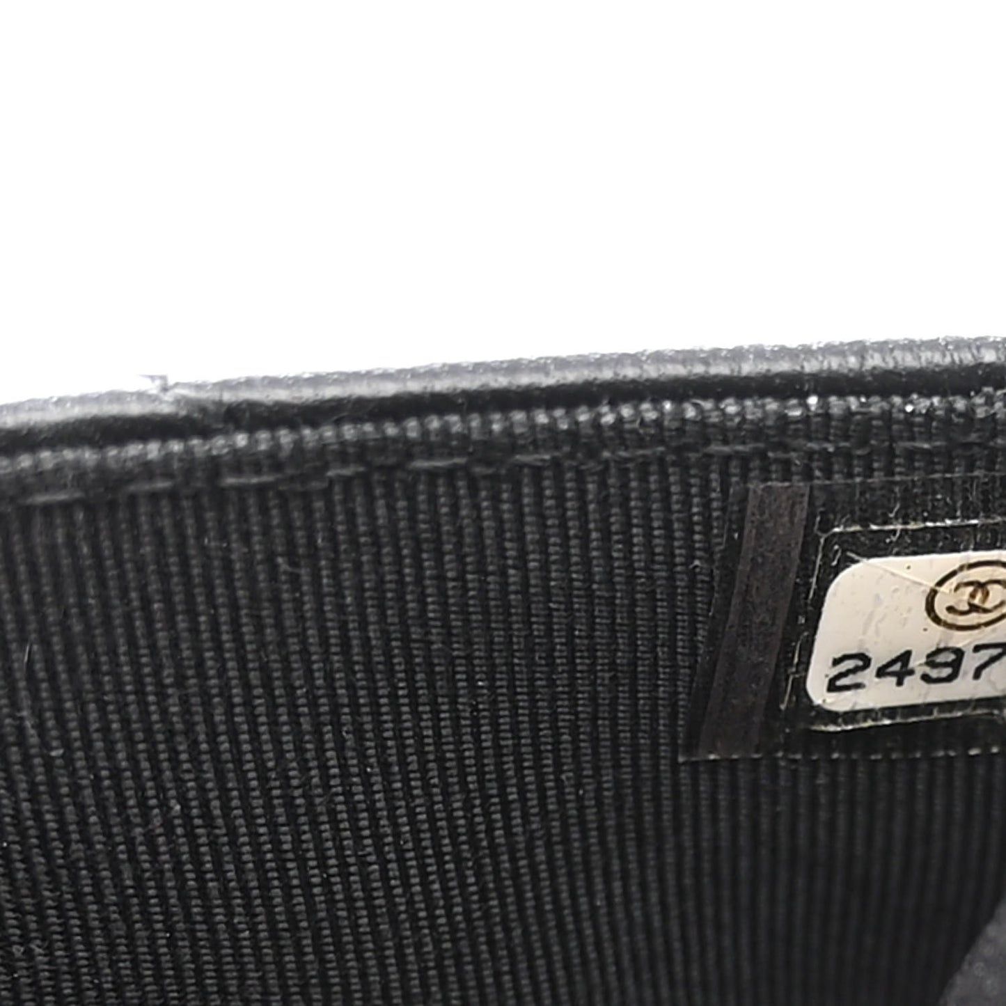Lambskin Quilted Wallet On Chain WOC Black