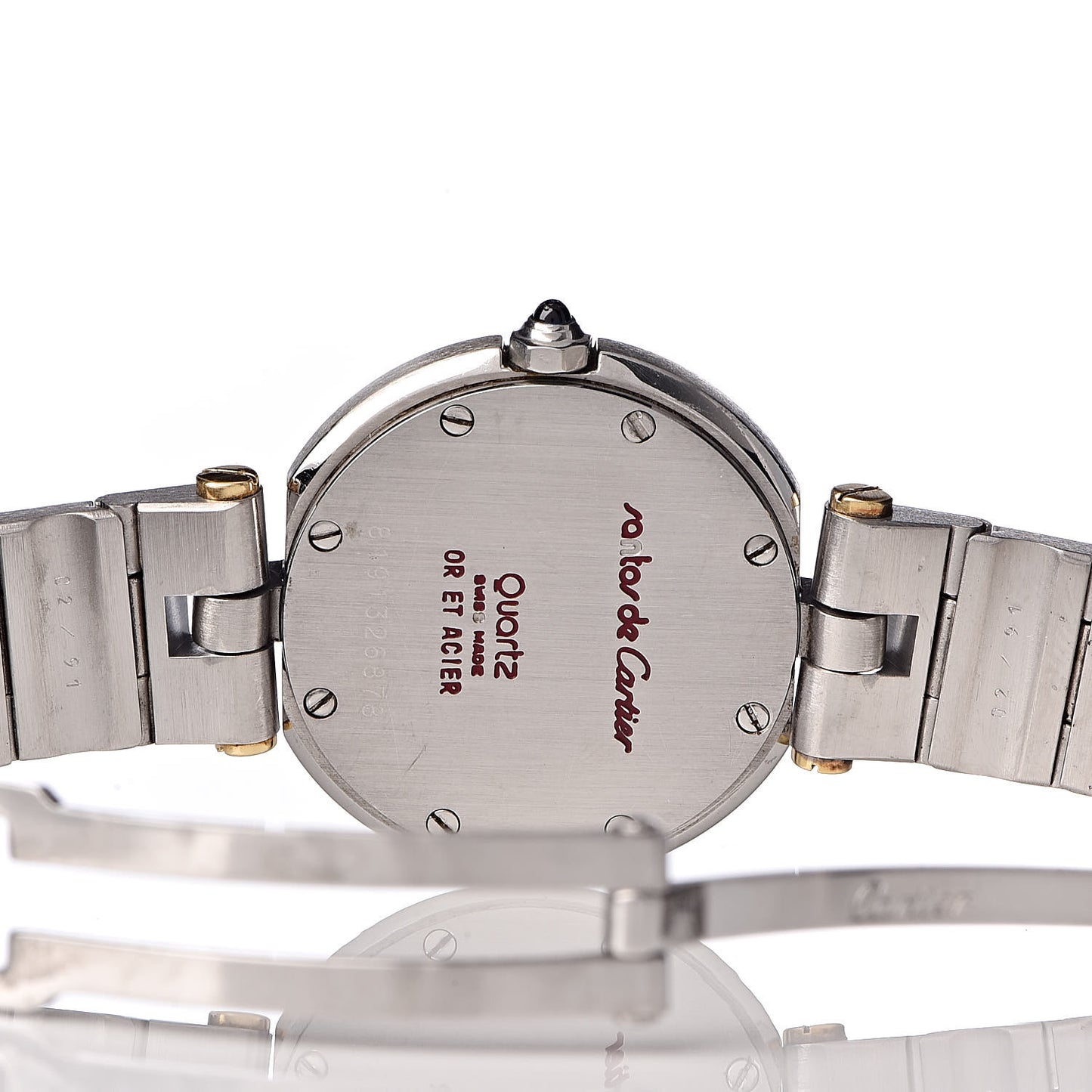 Stainless Steel 18K Yellow Gold 27mm Santos De Galbee Quartz Watch