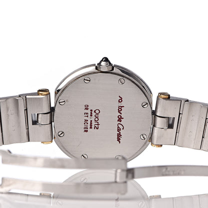 Cartier Stainless Steel 18K Yellow Gold 27mm Santos De Galbee Quartz Watch 6 of 6