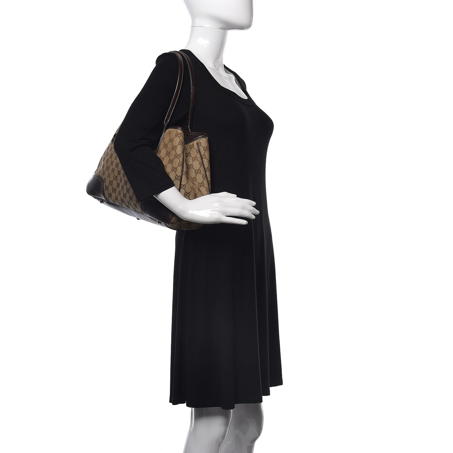 Monogram Medium Princy Tote Dark Brown
