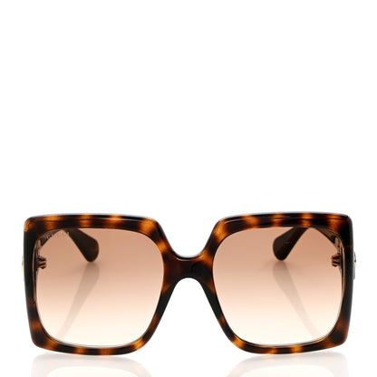 Gucci Acetate Square Frame Sunglasses GG0876S Tortoise 2 of 8