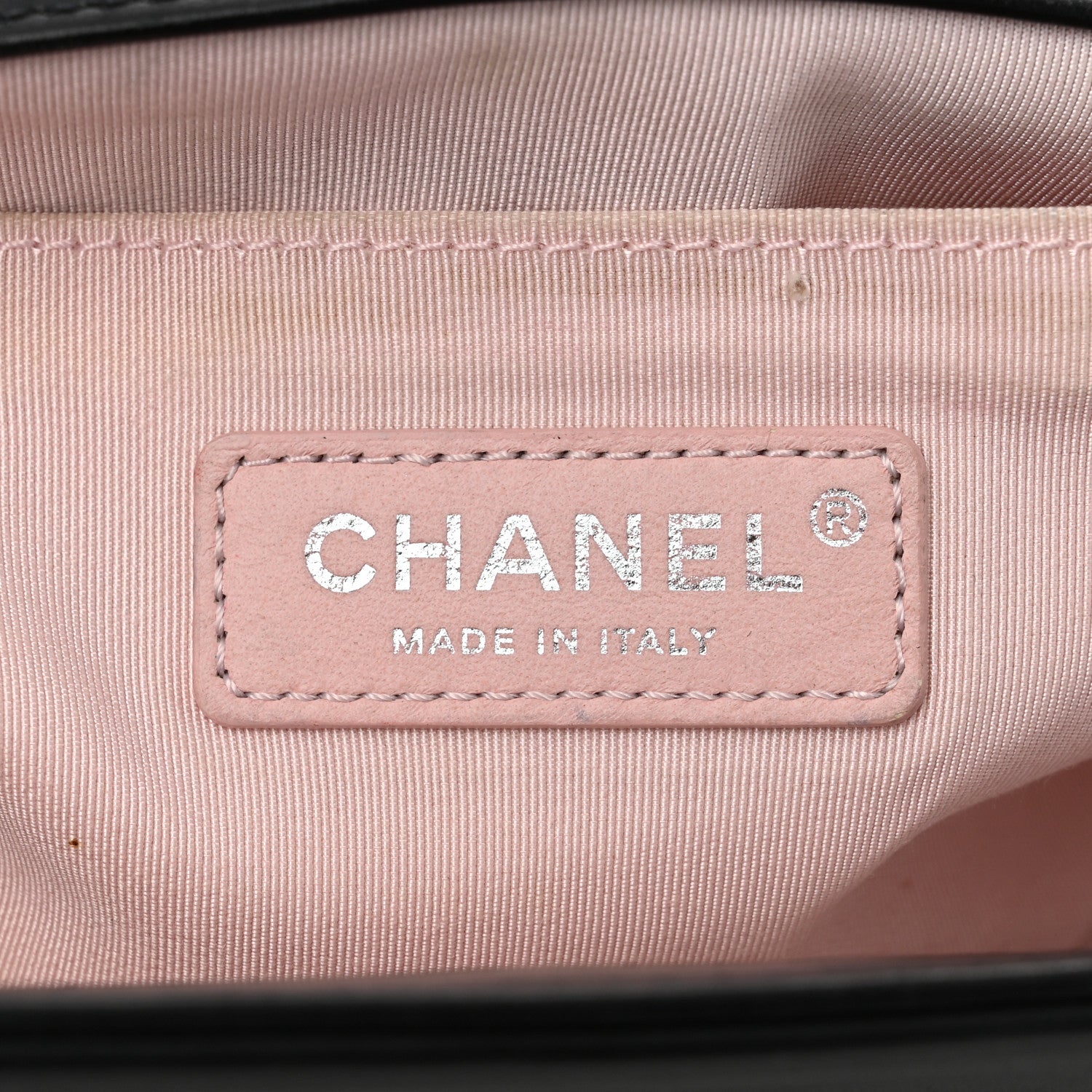 Chanel Calfskin Pearl Chevron Medium Boy Flap Black 6 of 11