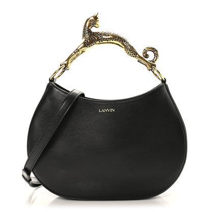 Lanvin Lambskin Cat Hobo Black 1 of 8