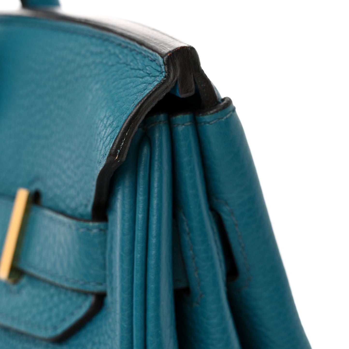 Taurillon Clemence Birkin 30 Bleu Izmir