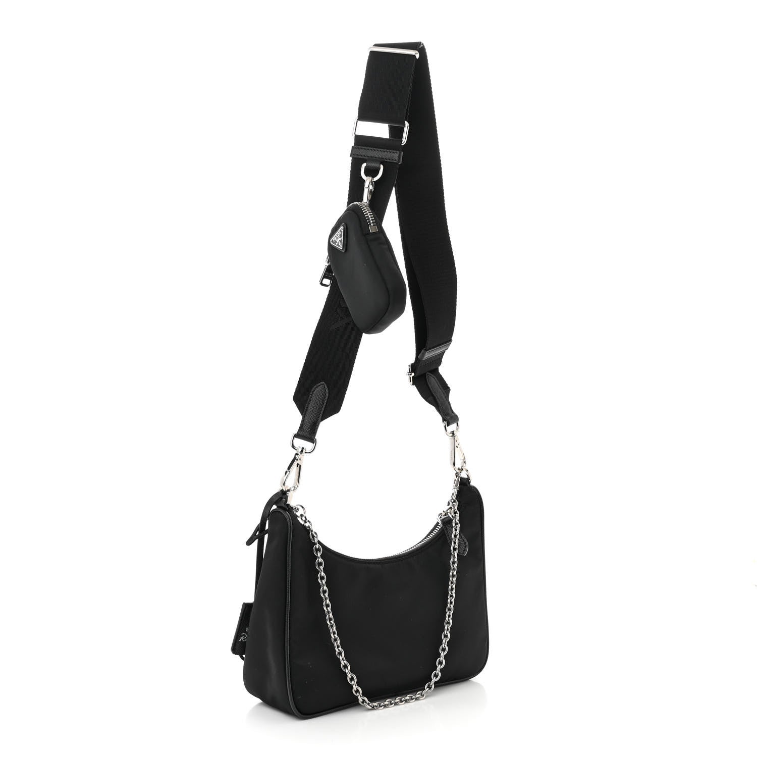 Prada Nylon Re-Edition 2005 Shoulder Bag Black 3 of 12