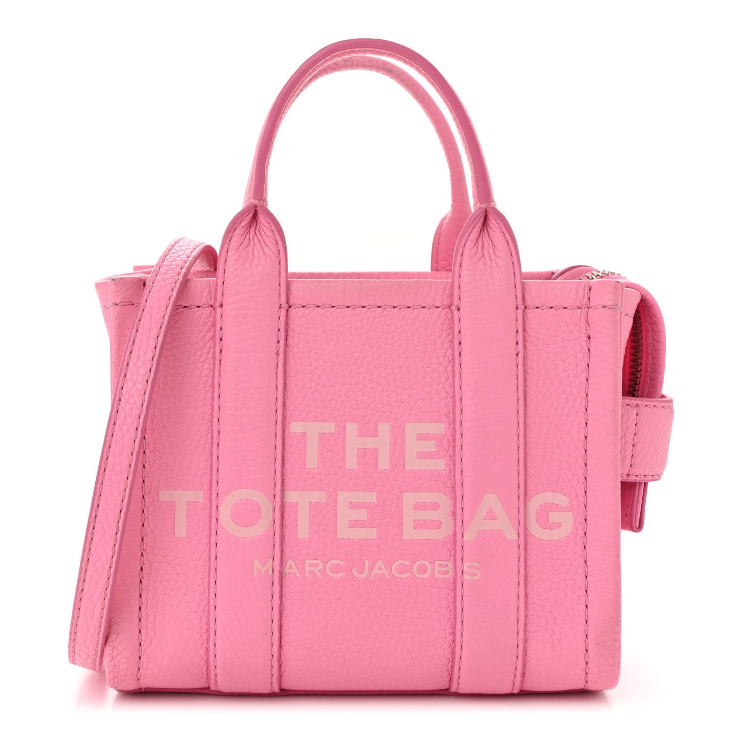 Grained Calfskin Mini The Tote Bag Petal Pink