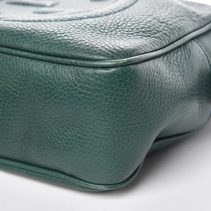 Gucci Pebbled Calfskin Small Soho Disco Bag Emerald Green 9 of 10