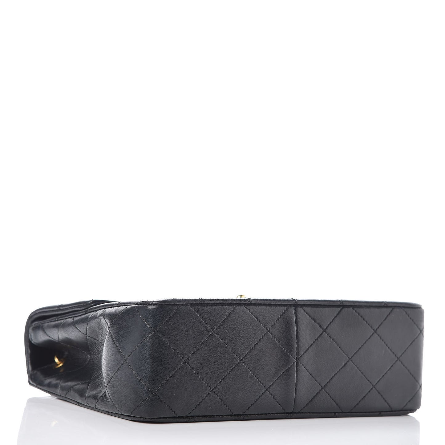 Lambskin Quilted Mini Square Flap Black
