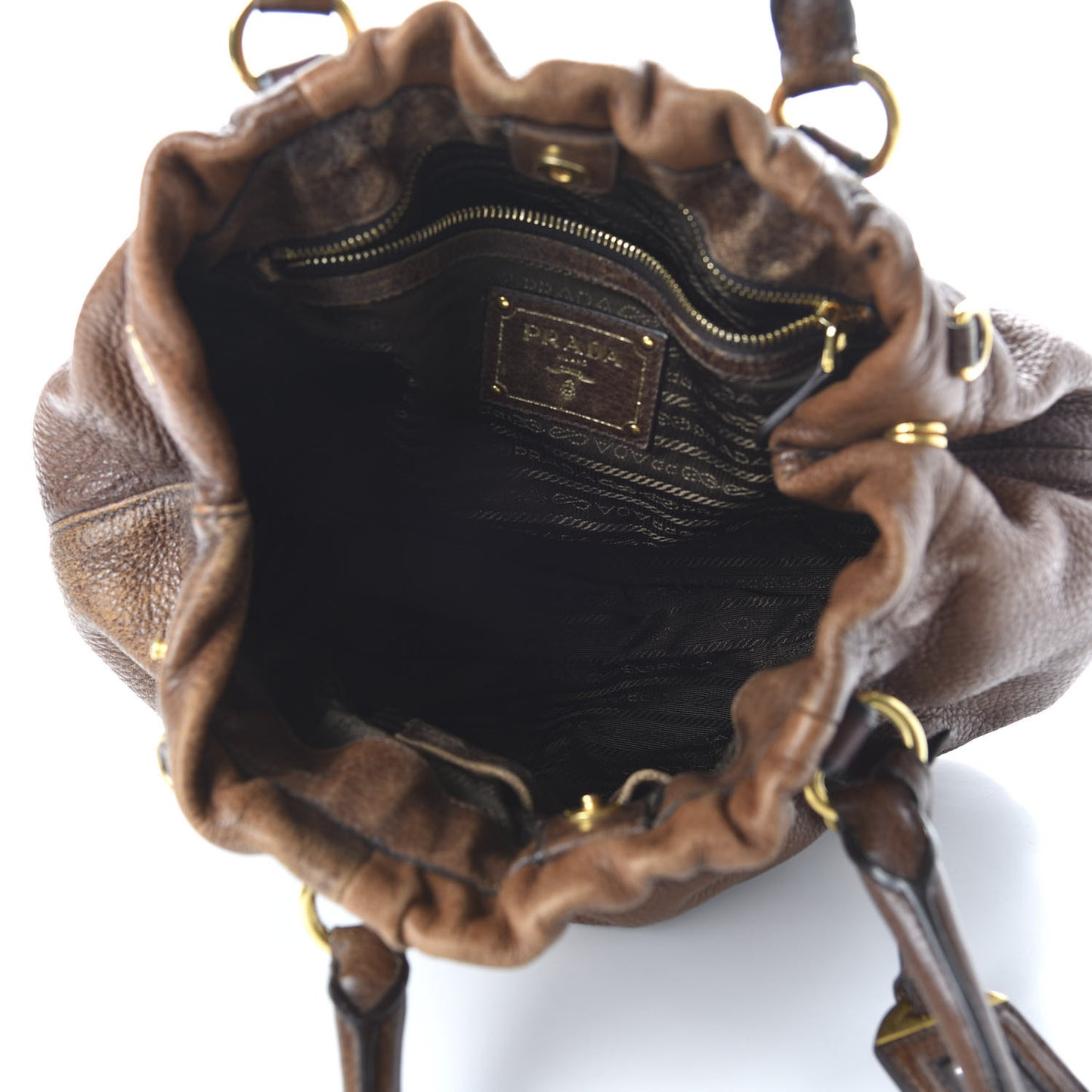 Cervo Antik Shoulder Bag Nocciolo Sfumato