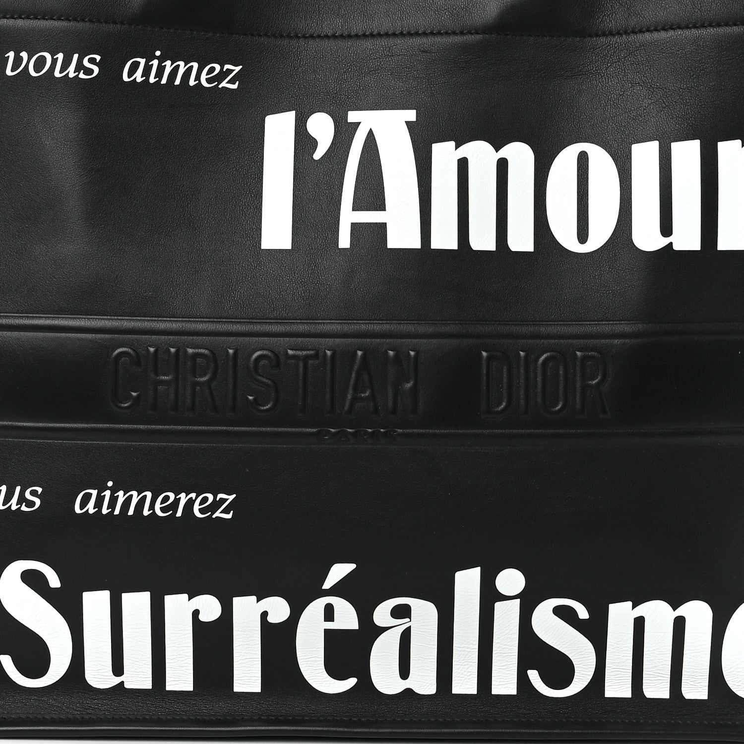 Christian Dior Calfskin Large Surrealism Book Tote Black 8 of 11