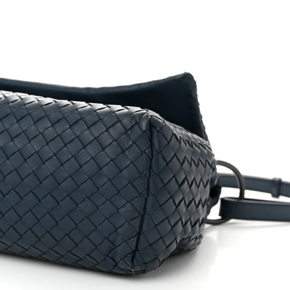 Bottega Veneta Nappa Intrecciato Flap Shoulder Bag Blue 10 of 11