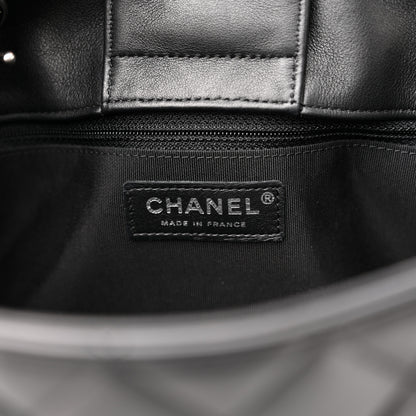 Chanel Calfskin Quilted Large Classic Shopping Tote Black 6 of 10