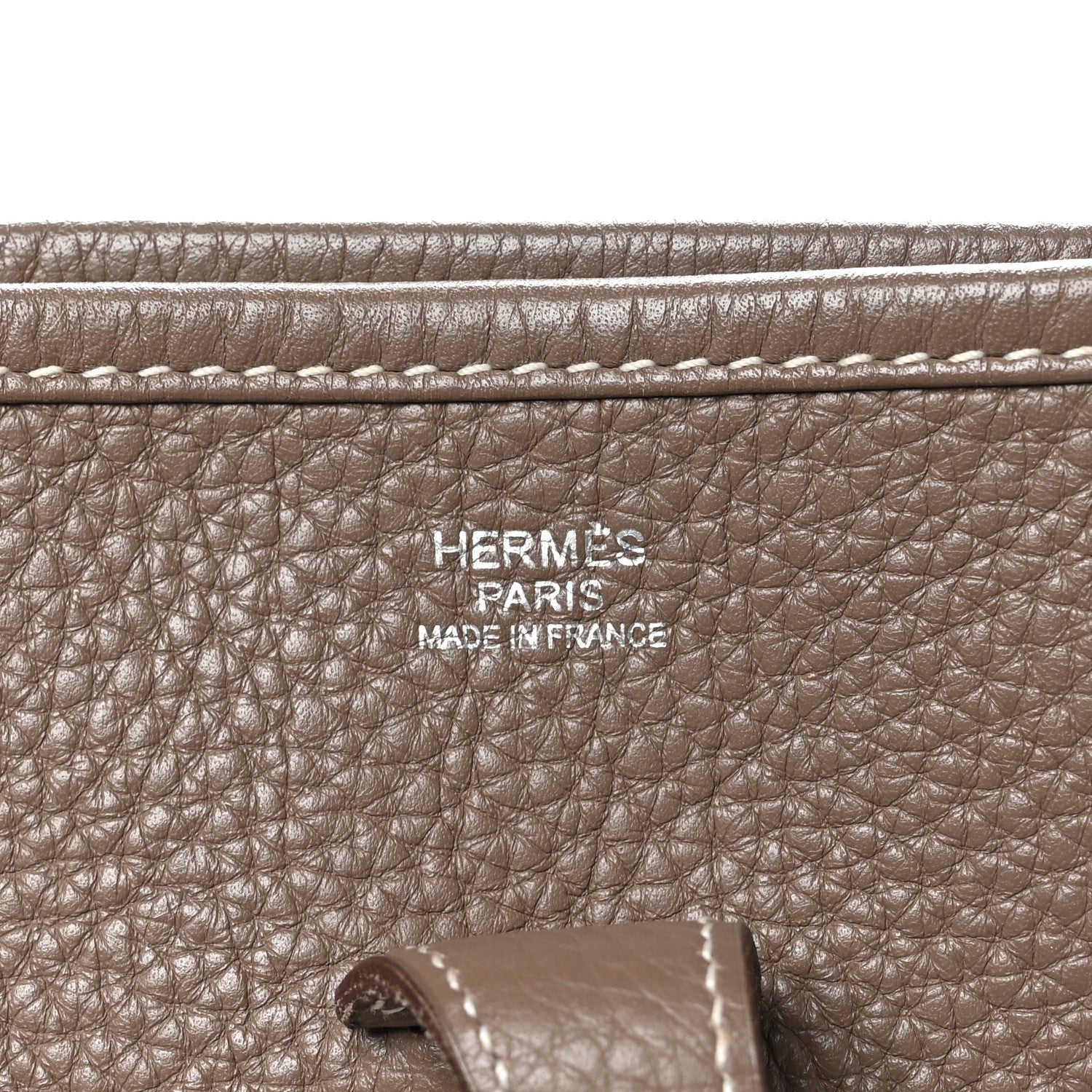 Hermes Taurillon Clemence Evelyne III PM Etoupe 6 of 10