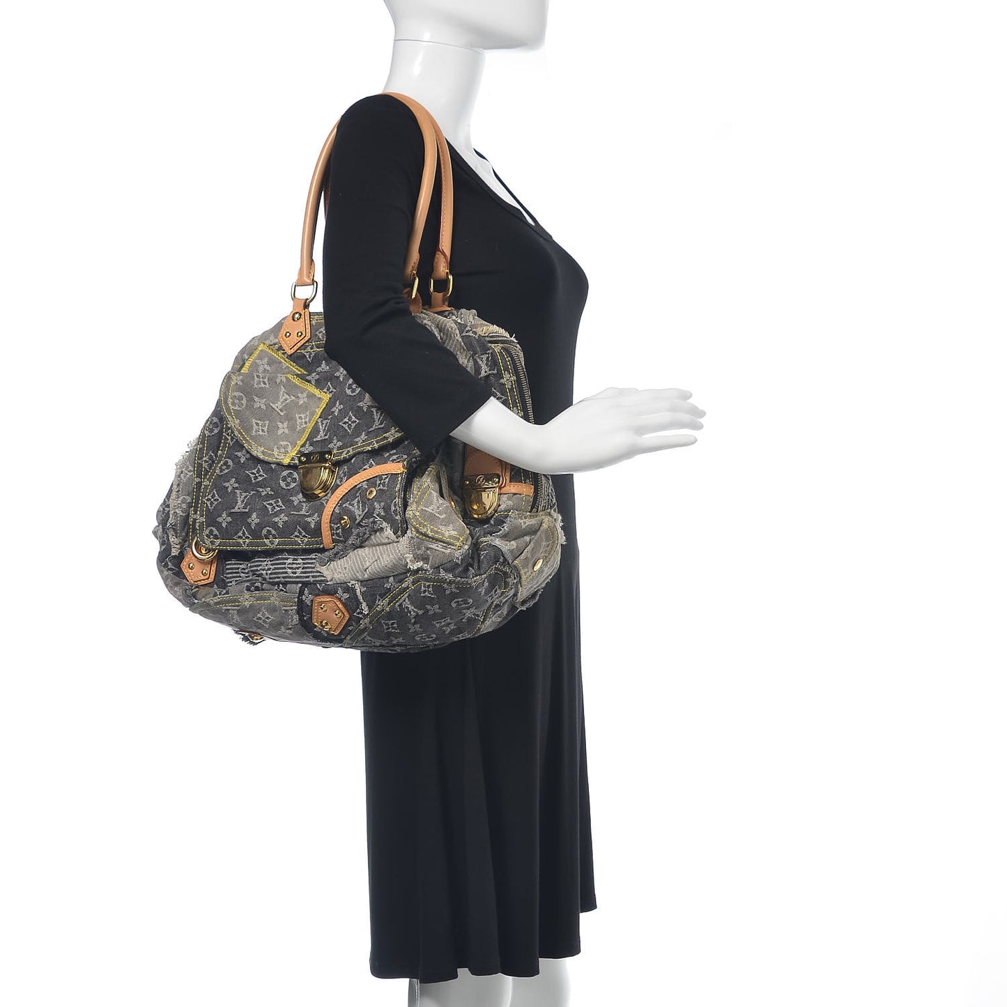Denim Patchwork Bowly Black