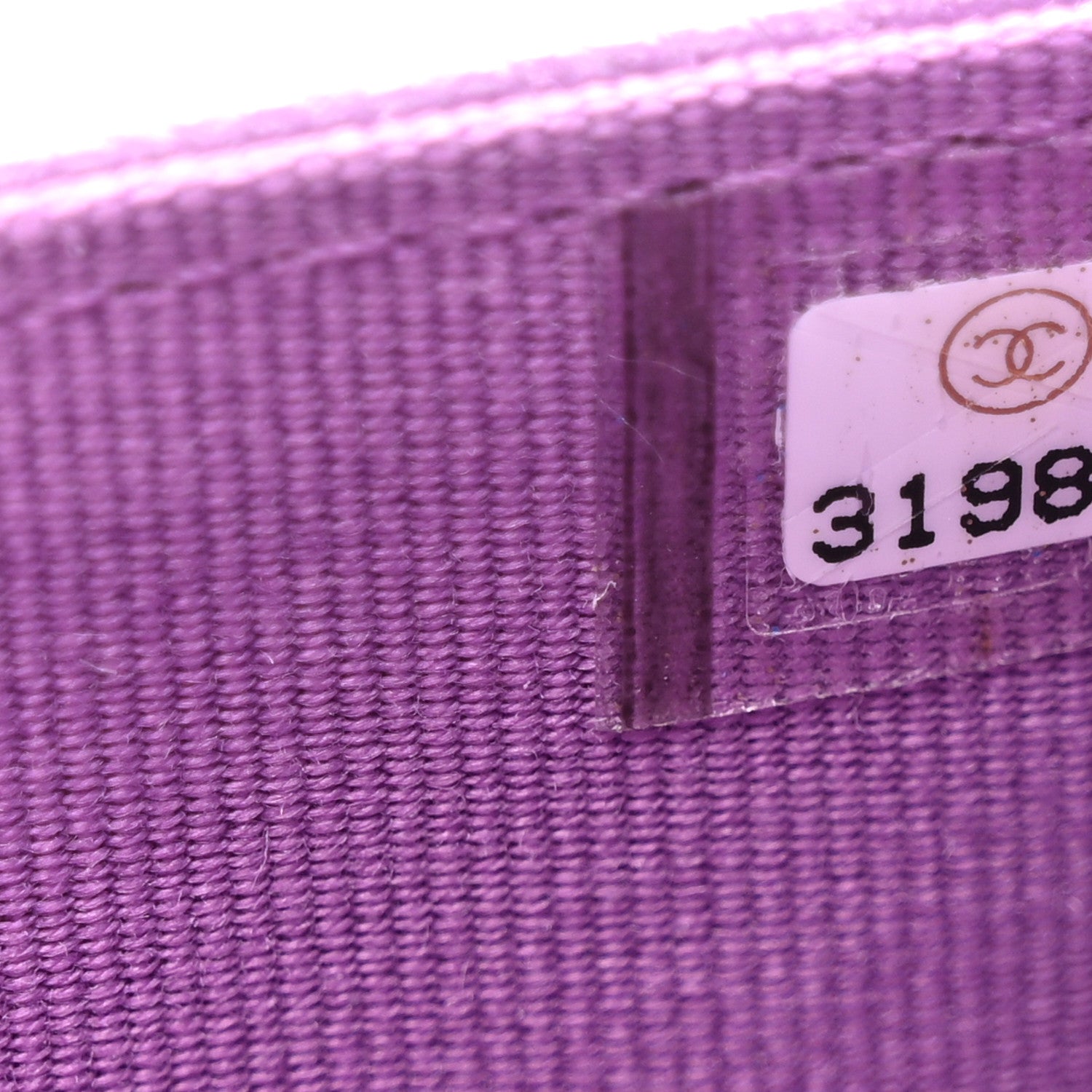 Chanel Caviar Quilted Flap Card Holder Wallet Purple 8 of 8