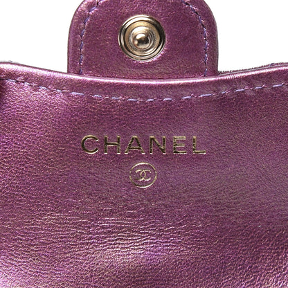 Chanel Iridescent Lambskin Quilted Airpods Pro Case Purple 7 of 9