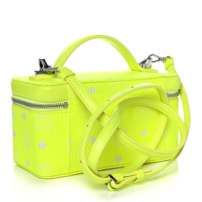MCM Visetos Vanity Case Neon Yellow 3 of 11