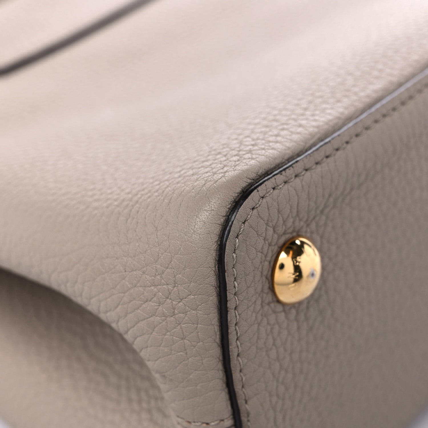 Louis Vuitton Taurillon Capucines PM Galet 9 of 17