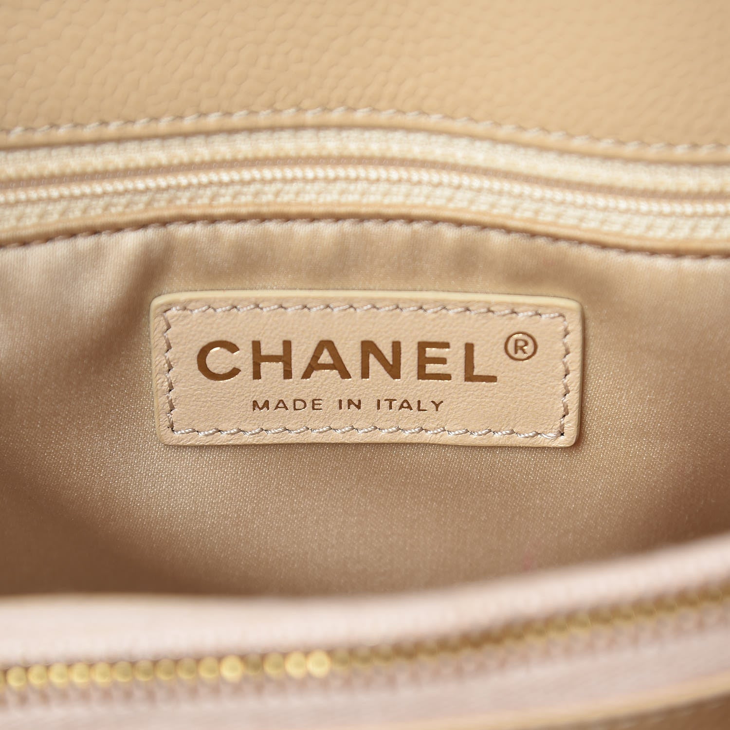 Chanel Caviar Quilted Grand Shopping Tote GST Beige Clair 8 of 10