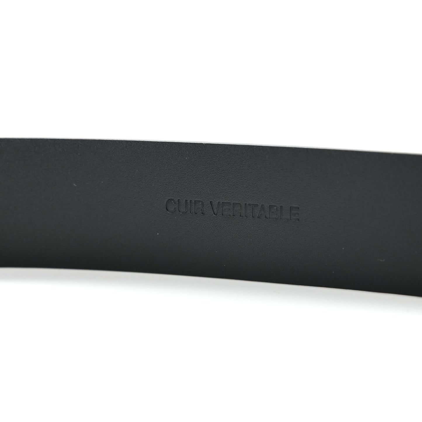 Calfskin Crystal Metal CC Belt 85 34 Black