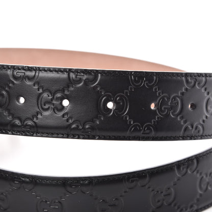 Gucci Guccissima Signature Interlocking G 40mm Belt 90 36 Black 6 of 7