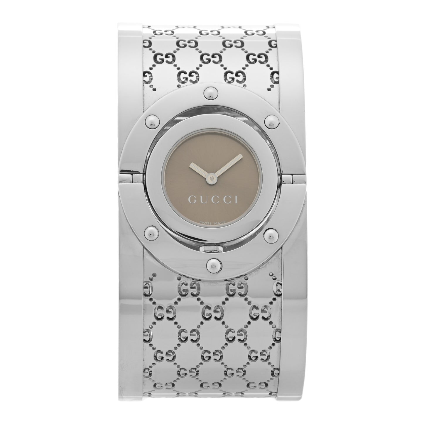 Stainless Steel 33mm Twirl Quartz Watch Brown
