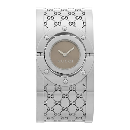 Gucci Stainless Steel 33mm Twirl Quartz Watch Brown 1 of 5