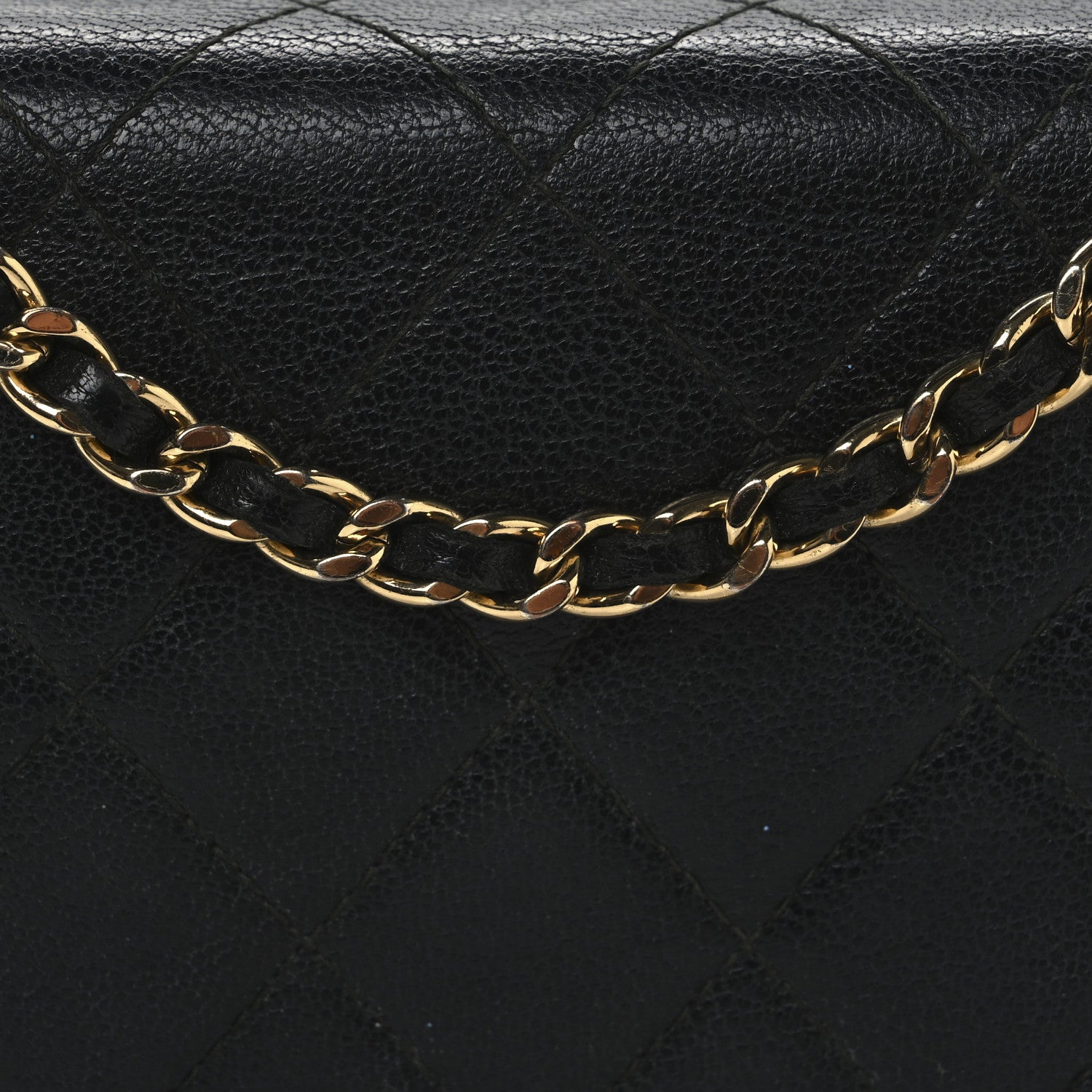 Chanel Sheepskin Quilted Mini Vintage Mademoiselle Wallet On Chain WOC Black 9 of 14