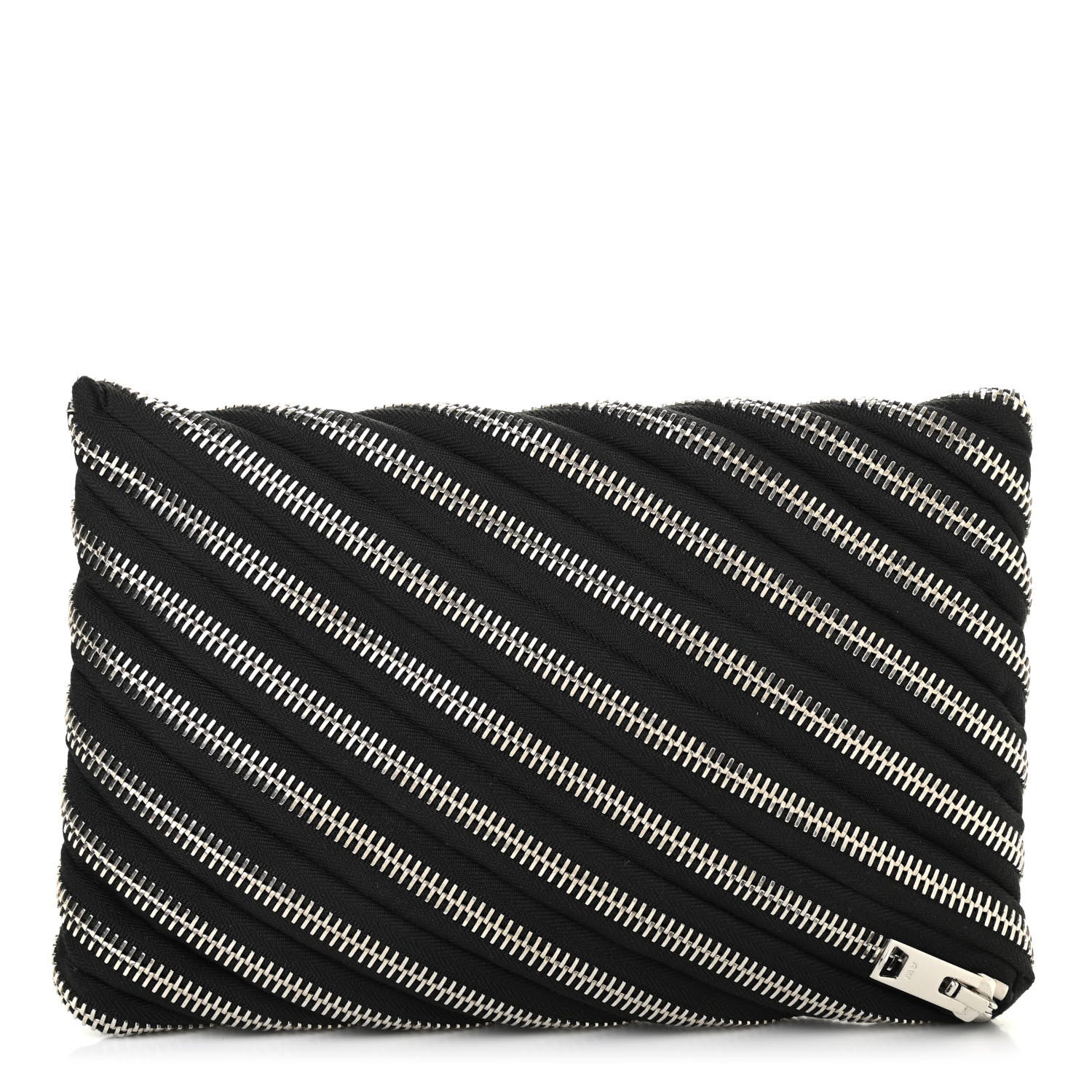 Alexander Wang Metal Nylon Zipper Clutch Black 1 of 8