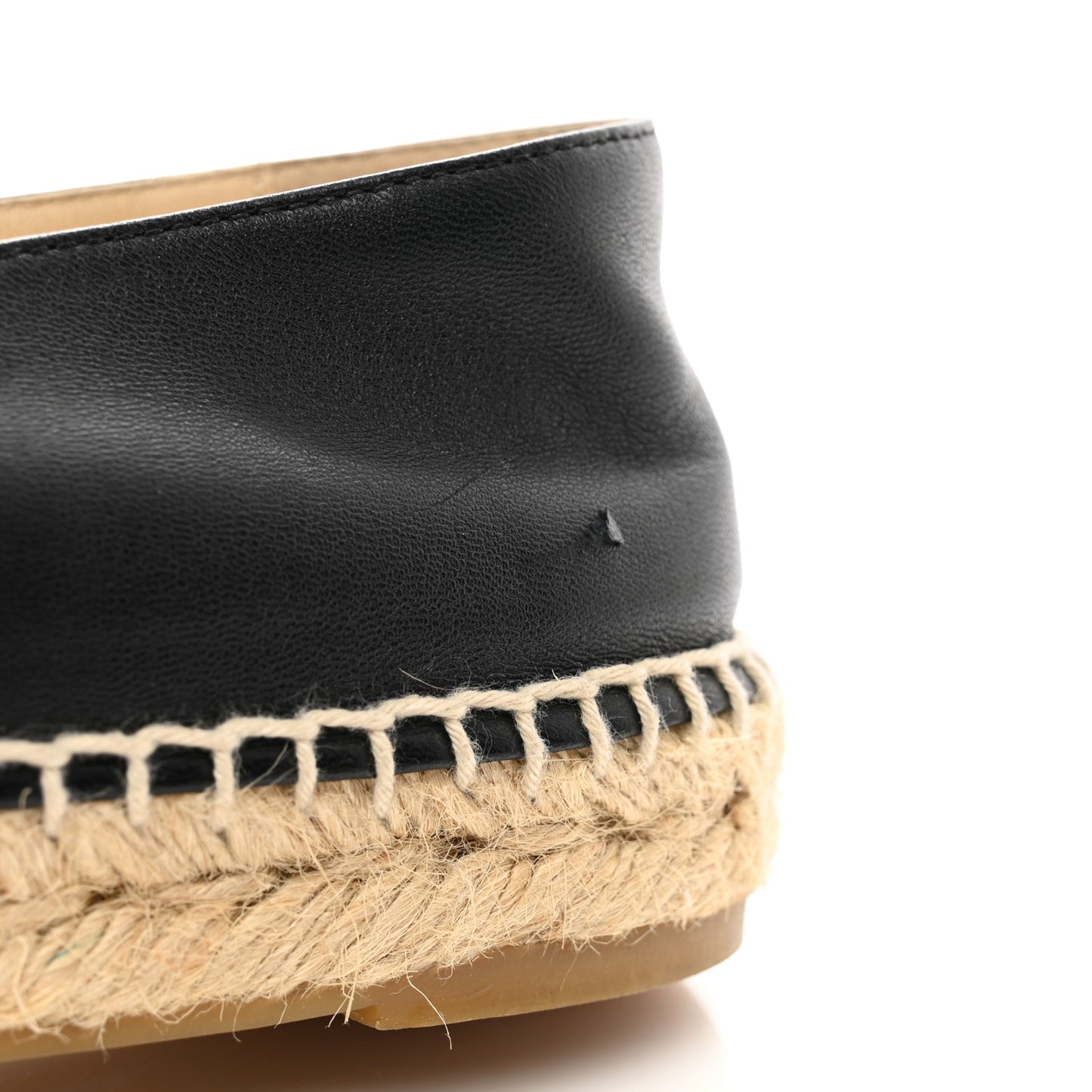 Lambskin CC Espadrilles 38 Black