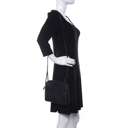 Bottega Veneta Nappa Intrecciato Nodini Crossbody Messenger Black 2 of 9