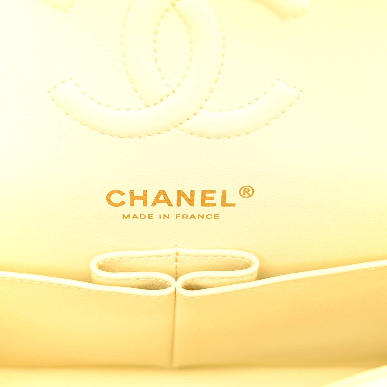 Chanel Caviar Quilted Small Double Flap Light Yellow 6 of 11