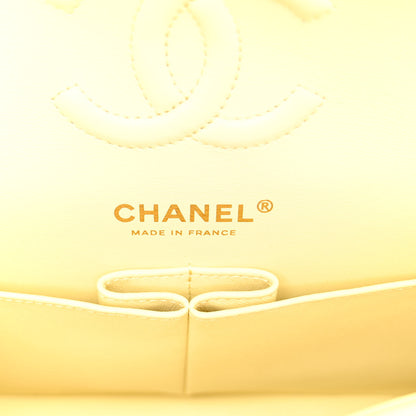 Chanel Caviar Quilted Small Double Flap Light Yellow 6 of 11