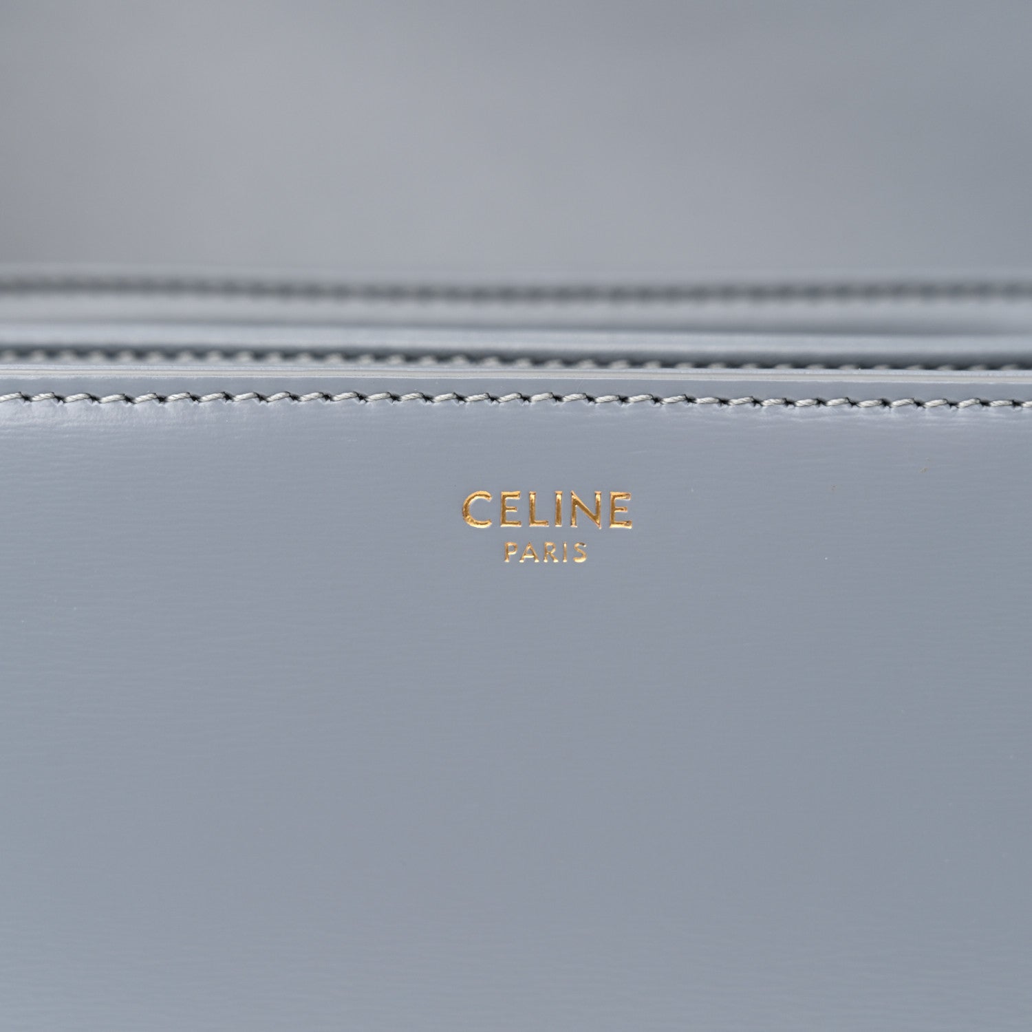 Celine Shiny Calfskin Medium Triomphe Soft Blue 6 of 14