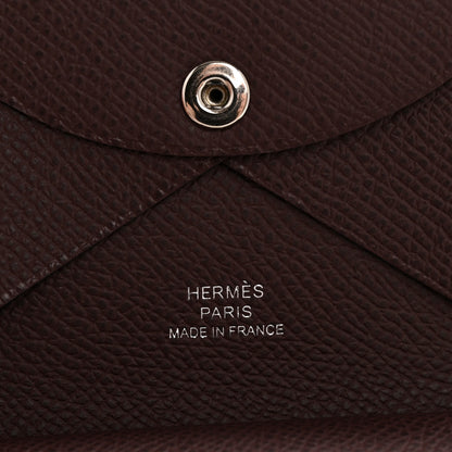 Hermes Epsom Calvi Duo Card Case Rouge Sellier 6 of 8