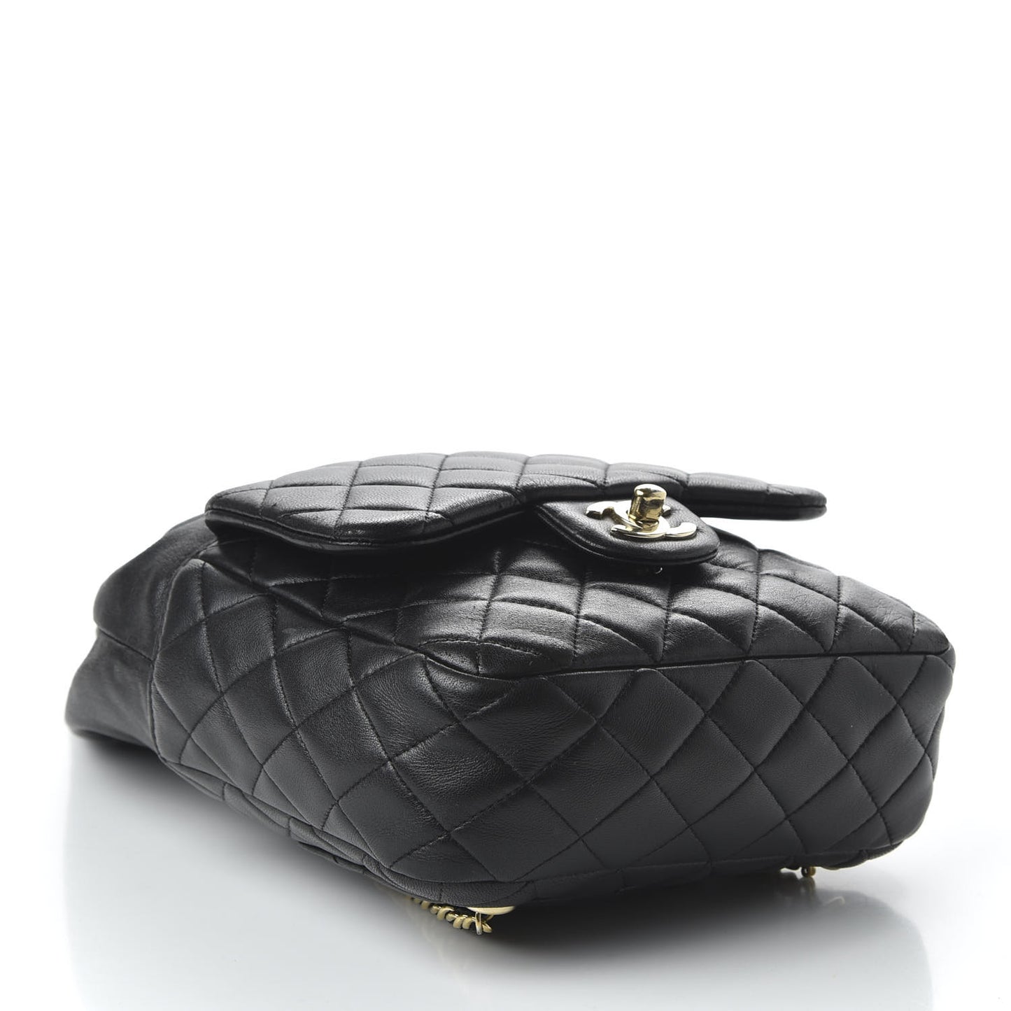 Lambskin Quilted Small in Seoul Backpack Black
