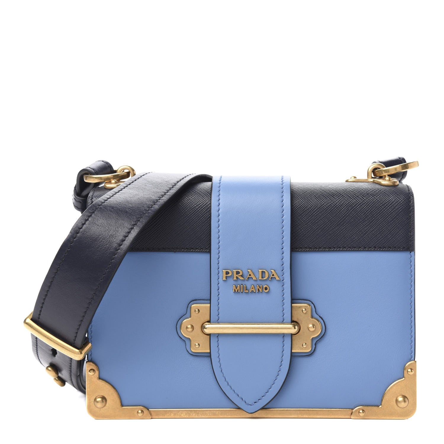 Prada City Calf Saffiano Cahier Bag Astrale Black 1 of 9