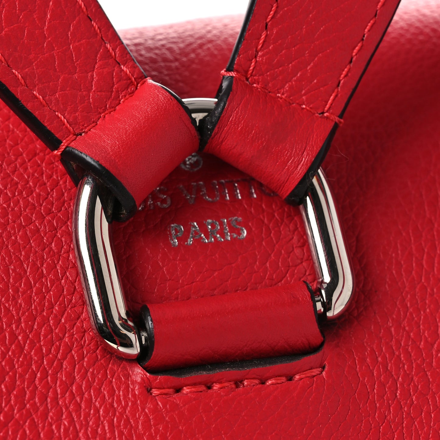 Soft Calfskin Lockme Backpack Poppy