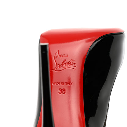 Christian Louboutin Patent Pigalle Follies 100 Pumps 38 Black 7 of 9
