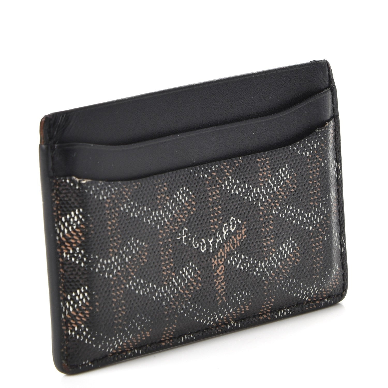 Goyard Goyardine Saint Sulpice Card Holder Black 3 of 13