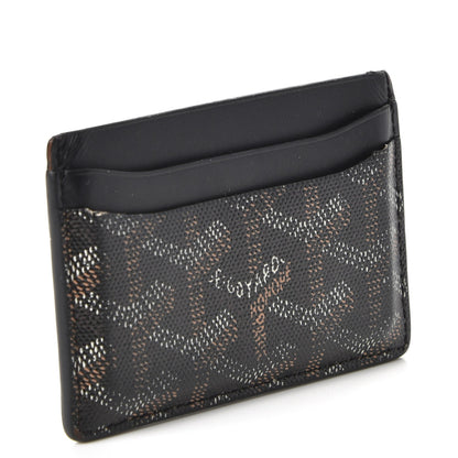 Goyard Goyardine Saint Sulpice Card Holder Black 3 of 13