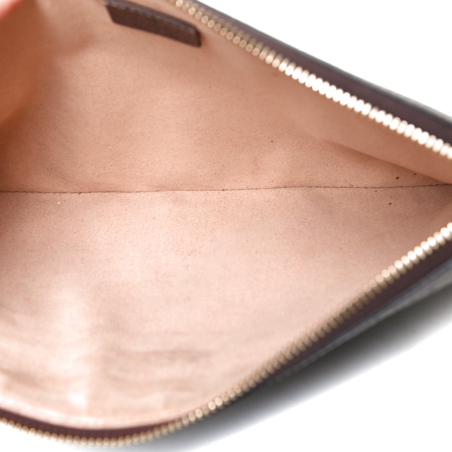 GG Supreme Monogram Large Ophidia Pouch Clutch Brown