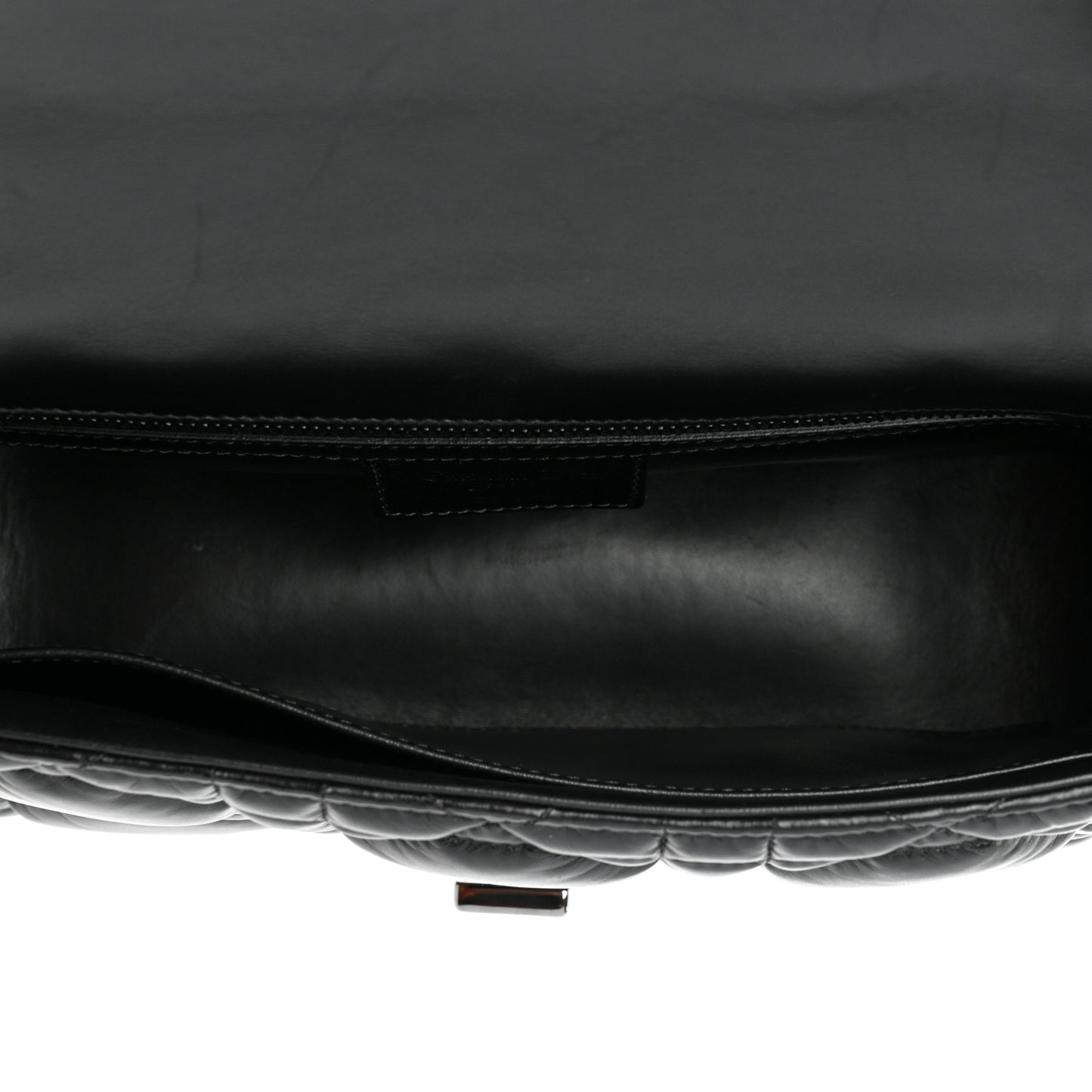 Calfskin Macrocannage Medium Caro Bag Black