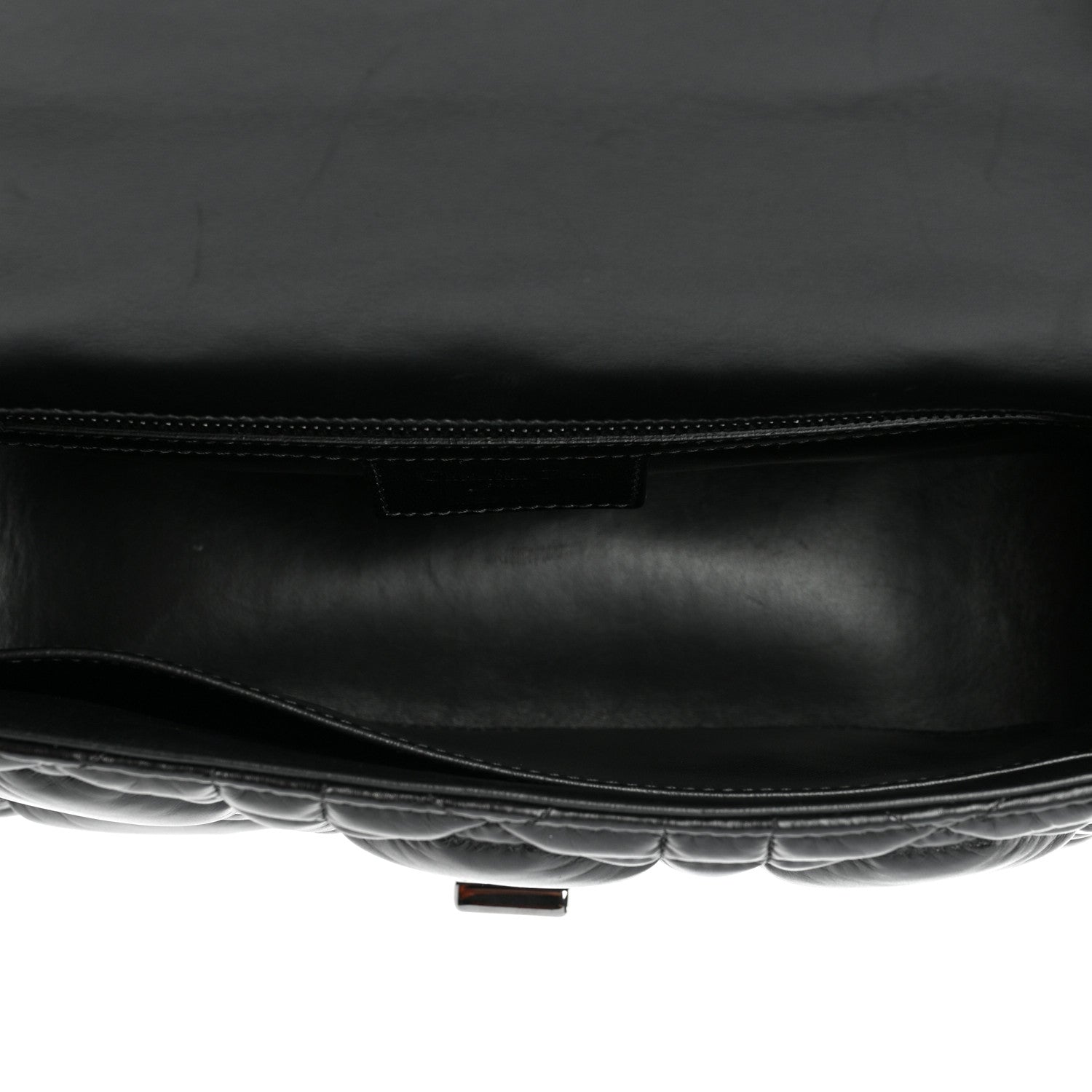 Christian Dior Calfskin Macrocannage Medium Caro Bag Black 5 of 10