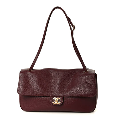Chanel Grained Calfskin Small Souplissimo Maxi Flap Burgundy 1 of 11