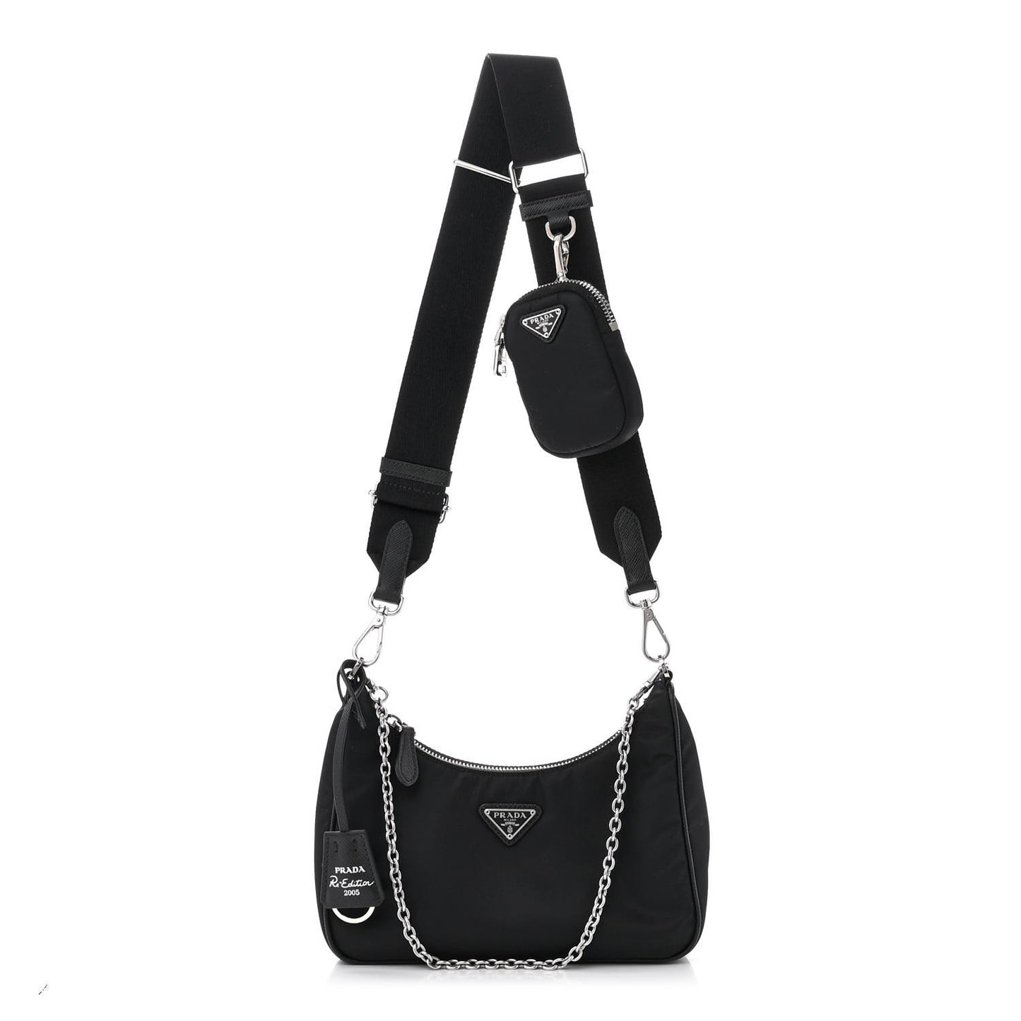 Nylon Re-Edition 2005 Shoulder Bag Black