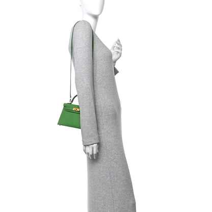 Hermes Epsom Mini Kelly Sellier 20 Vert Yucca 2 of 10